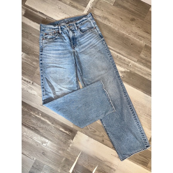American Eagle Denim - American Eagle Stovepipe Jeans Womens Light Wash Strigid Straight Leg Size 6L